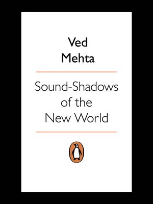 cover image of Sound-Shadows of the New World